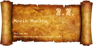 Movik Marita névjegykártya